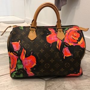 Hand-painted Louis Vuitton Handbag